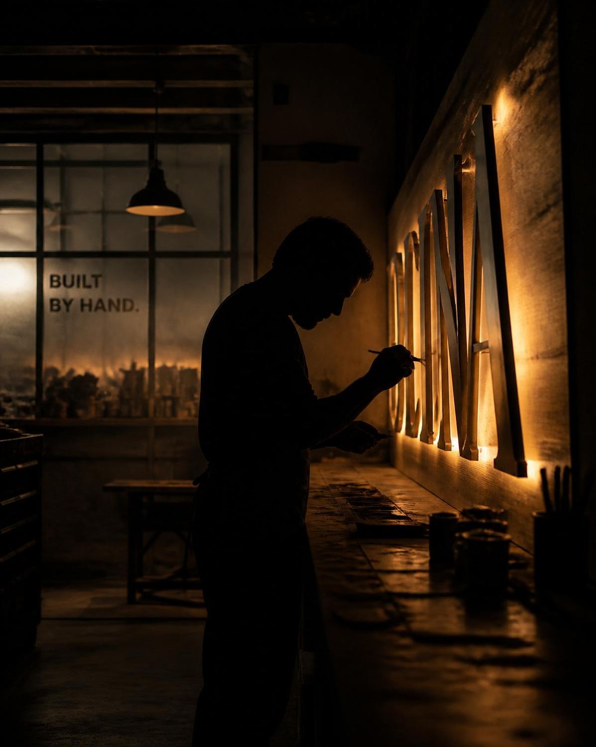 Tim Arps bei der Arbeit im Atelier